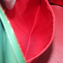 CELINE Shoulder Bag Leather Green Gold Tone Auth bs37794-23