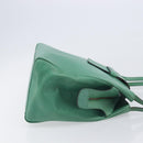 CELINE Shoulder Bag Leather Green Gold Tone Auth bs37794-4