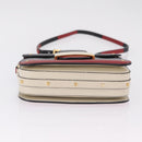 Valentino Shoulder Bag Leather Black Gold Tone Auth bs37798-11