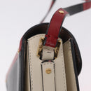 Valentino Shoulder Bag Leather Black Gold Tone Auth bs37798-18