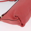 Chloe Elsie Shoulder Bag Leather Pink Gold Tone Auth bs37800-16