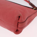 Chloe Elsie Shoulder Bag Leather Pink Gold Tone Auth bs37800-17