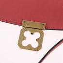 Chloe Elsie Shoulder Bag Leather Pink Gold Tone Auth bs37800-20