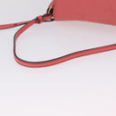 Chloe Elsie Shoulder Bag Leather Pink Gold Tone Auth bs37800-7