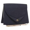 Christian Dior Shoulder Bag Nylon Black Gold Tone Auth bs37802-1