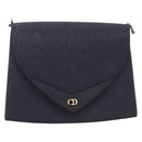 Christian Dior Shoulder Bag Nylon Black Gold Tone Auth bs37802-2