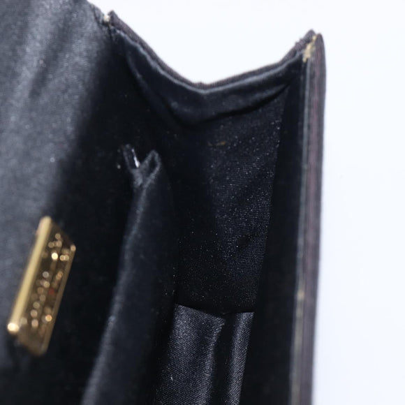 Christian Dior Shoulder Bag Nylon Black Gold Tone Auth bs37802