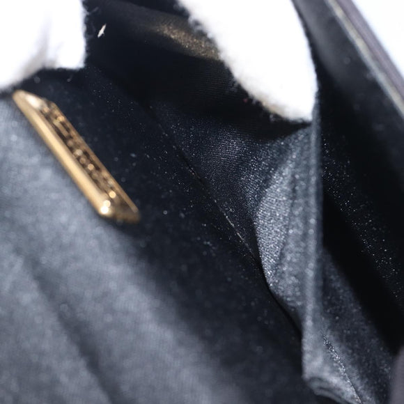 Christian Dior Shoulder Bag Nylon Black Gold Tone Auth bs37802