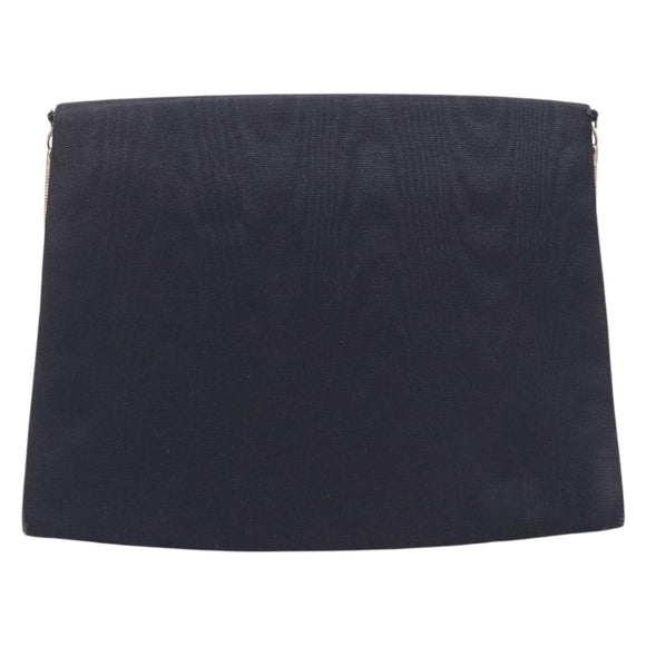 Christian Dior Shoulder Bag Nylon Black Gold Tone Auth bs37802