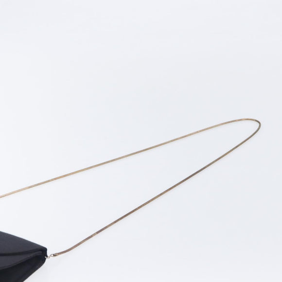 Christian Dior Shoulder Bag Nylon Black Gold Tone Auth bs37802