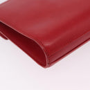 Christian Dior Shoulder Bag Leather Red Gold Tone Auth bs37803-15