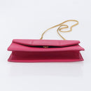 Saint Laurent Betty Chain Shoulder Bag Leather Pink Gold 314516 Auth bs37805V-10