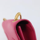 Saint Laurent Betty Chain Shoulder Bag Leather Pink Gold 314516 Auth bs37805V-17