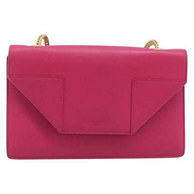 Saint Laurent Betty Chain Shoulder Bag Leather Pink Gold 314516 Auth bs37805V - 0