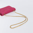 Saint Laurent Betty Chain Shoulder Bag Leather Pink Gold 314516 Auth bs37805V-7