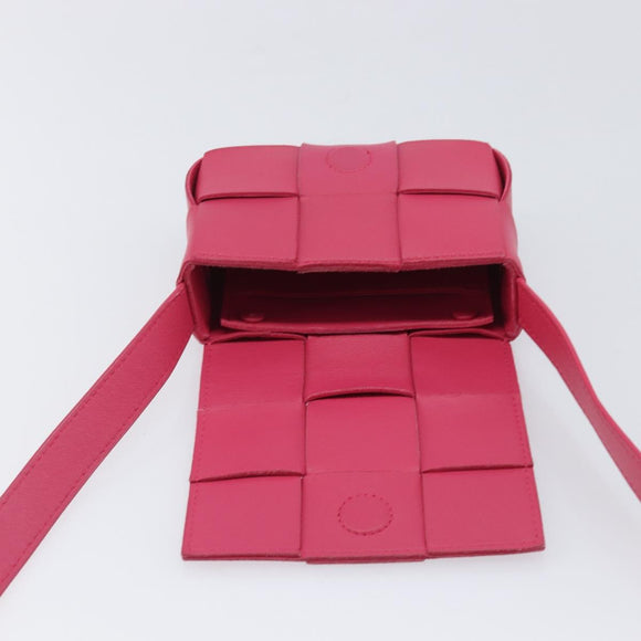 Bottega Veneta MAXI INTRECCIATO Cassette Mini Shoulder Bag Leather Auth bs37807A