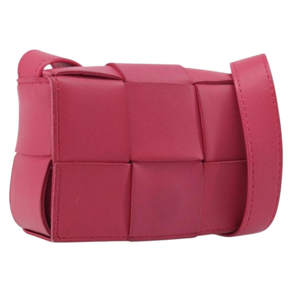 Bottega Veneta MAXI INTRECCIATO Cassette Mini Shoulder Bag Leather Auth bs37807A