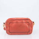 CELINE Chloe C Saluki Shoulder Bag Leather Canvas 2 Set Orange Auth bs37817-12