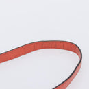 CELINE Chloe C Saluki Shoulder Bag Leather Canvas 2 Set Orange Auth bs37817-16