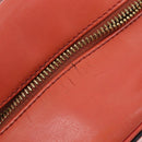 CELINE Chloe C Saluki Shoulder Bag Leather Canvas 2 Set Orange Auth bs37817-19
