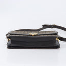 CELINE Chloe C Saluki Shoulder Bag Leather Canvas 2 Set Orange Auth bs37817-8