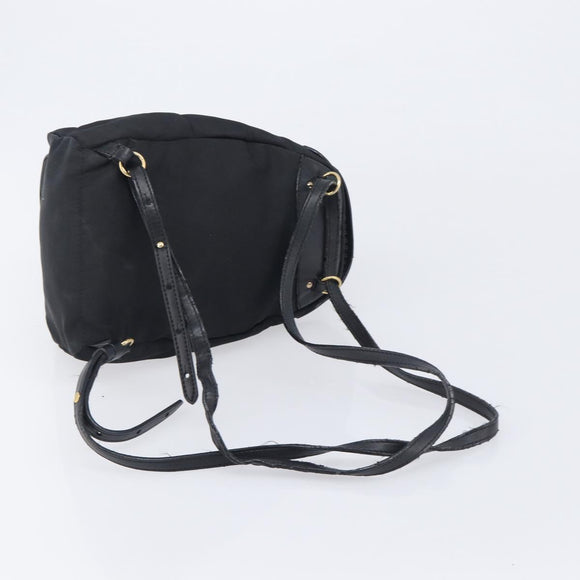 Stella McCartney Backpack Shoulder Bag Nylon Leather 2 Set Black Auth bs37819