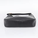 HERMES Trim Shoulder Bag Leather Black Gold Tone Auth bs37822-10