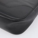 HERMES Trim Shoulder Bag Leather Black Gold Tone Auth bs37822-13