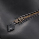 HERMES Trim Shoulder Bag Leather Black Gold Tone Auth bs37822-18