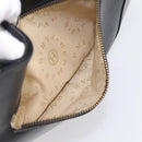 HERMES Trim Shoulder Bag Leather Black Gold Tone Auth bs37822-19