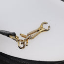 HERMES Trim Shoulder Bag Leather Black Gold Tone Auth bs37822-21