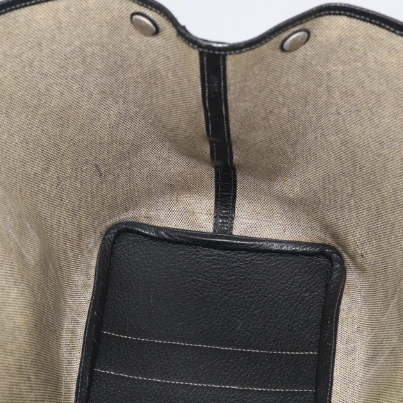 HERMES Garden Party PM Tote Bag Tower Ash Beige Silver Auth bs37823