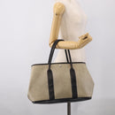 HERMES Garden Party PM Tote Bag Tower Ash Beige Silver Auth bs37823-18