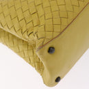 Bottega Veneta INTRECCIATO Hand Bag Leather Yellow Auth bs37824-12