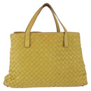 Bottega Veneta INTRECCIATO Hand Bag Leather Yellow Auth bs37824-2