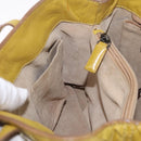 Bottega Veneta INTRECCIATO Hand Bag Leather Yellow Auth bs37824-20