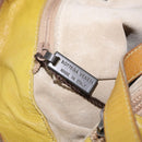 Bottega Veneta INTRECCIATO Hand Bag Leather Yellow Auth bs37824-22