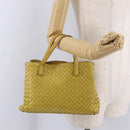 Bottega Veneta INTRECCIATO Hand Bag Leather Yellow Auth bs37824-28