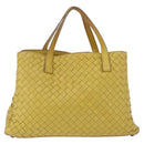 Bottega Veneta INTRECCIATO Hand Bag Leather Yellow Auth bs37824-3