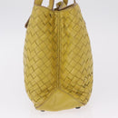 Bottega Veneta INTRECCIATO Hand Bag Leather Yellow Auth bs37824-5