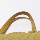 Bottega Veneta INTRECCIATO Hand Bag Leather Yellow Auth bs37824-8