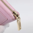 VERSACE Medusa Long Wallet Leather Pink Gold Tone Auth bs37826-12