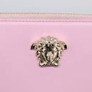VERSACE Medusa Long Wallet Leather Pink Gold Tone Auth bs37826-13