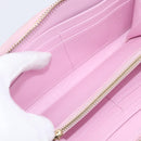 VERSACE Medusa Long Wallet Leather Pink Gold Tone Auth bs37826-16