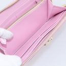 VERSACE Medusa Long Wallet Leather Pink Gold Tone Auth bs37826-19