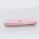 VERSACE Medusa Long Wallet Leather Pink Gold Tone Auth bs37826-6