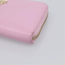 VERSACE Medusa Long Wallet Leather Pink Gold Tone Auth bs37826-8