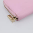VERSACE Medusa Long Wallet Leather Pink Gold Tone Auth bs37826-9