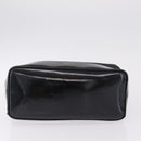 Saint Laurent Tote Bag Canvas Black Gold Tone Auth bs37831-10