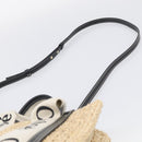 Chloe Woody Hand Bag Raffia 2way Beige Gold Tone Auth bs37833A-11
